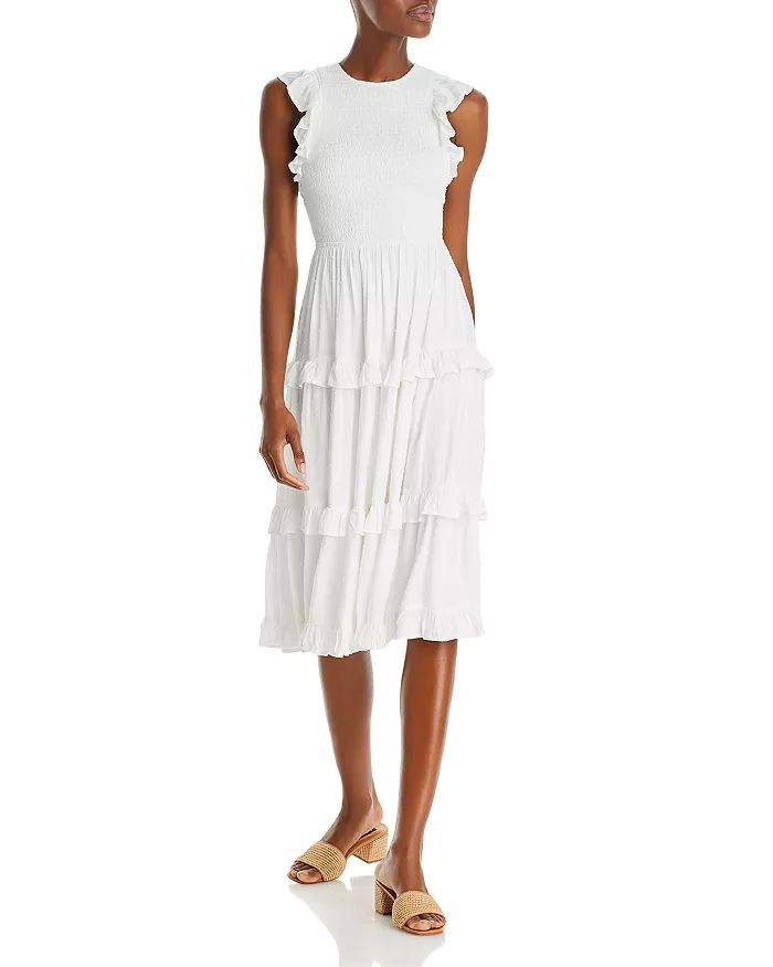 Smocked Clip Dot Midi Dress - 100% Exclusive | Bloomingdale's (US)