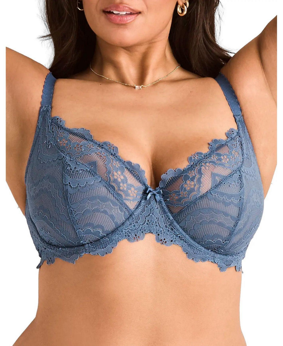 Adore Me Women's Farrah Unlined Full Coverage Bra - Dark blue | Macy's