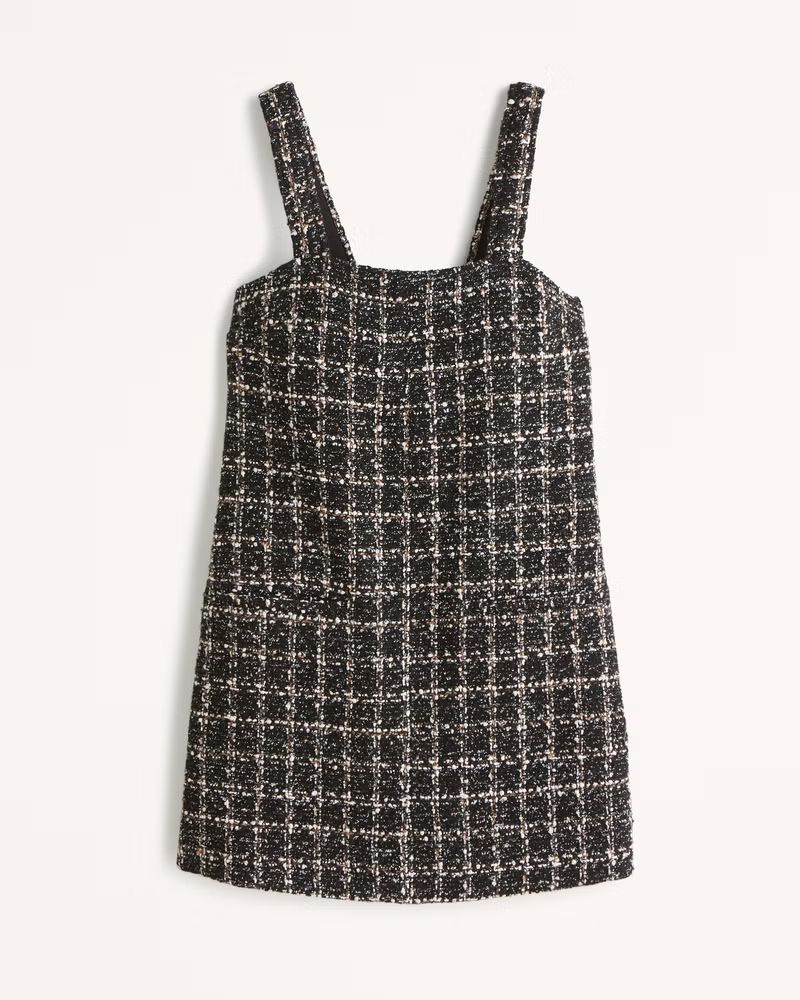 Women's Tweed Shift Mini Dress | Women's New Arrivals | Abercrombie.com | Abercrombie & Fitch (US)