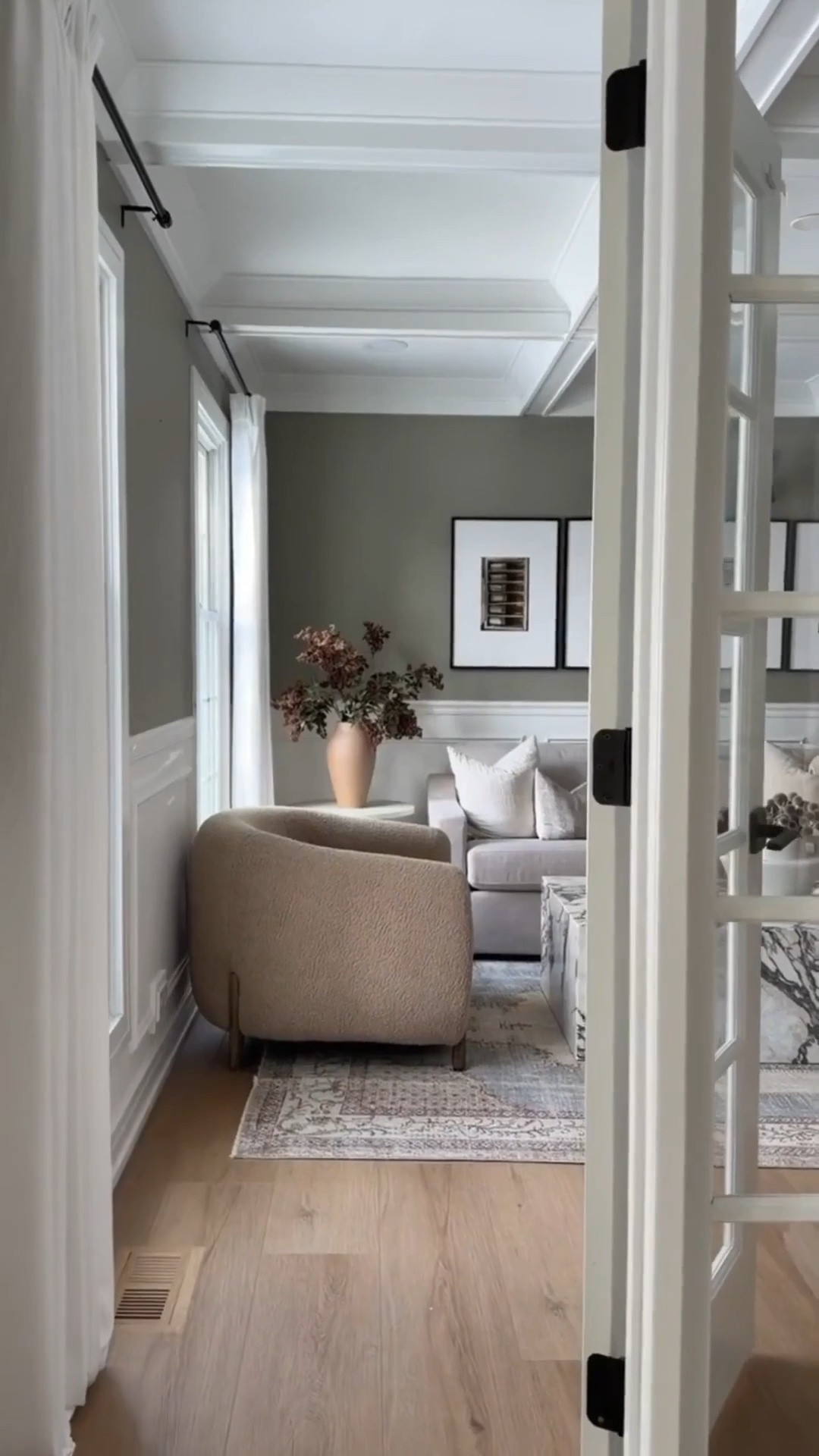 These pinch pleated memory trained drapes come in larger widths than the normal 40” to give a wider and more full panel! This is the beige white! Our plans are to add these to our new build as well because they’re such amazing quality and a great price point!

#LTKHome