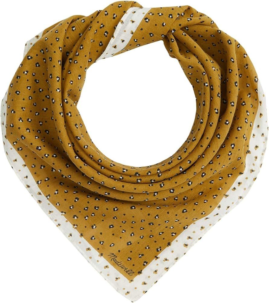 Amazon.com: Madewell Bandana Bronzed Lichen Dot Leopard One Size: Clothing | Amazon (US)