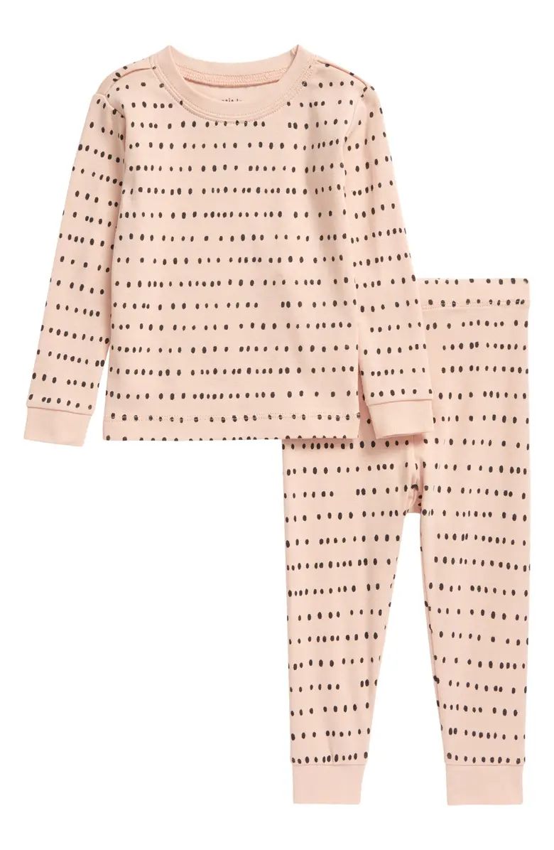 Dots Fitted Two-Piece Pajamas | Nordstrom