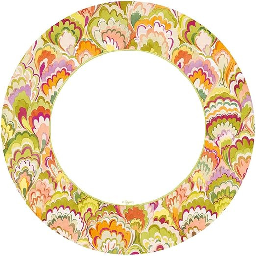 Caspari Marbled Ceramica Rspbrry/Chartreuse Dinner Plates -8 Paper Plates per Pack, 2 PACKS | Amazon (US)