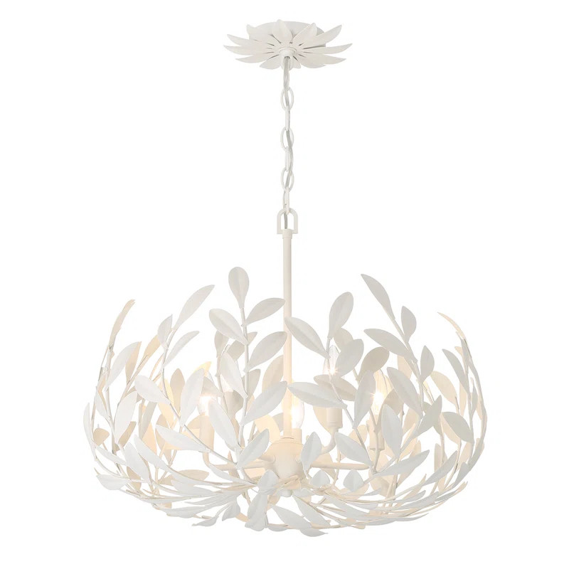 Aumiller 5 Light Matte White Chandelier | Wayfair North America