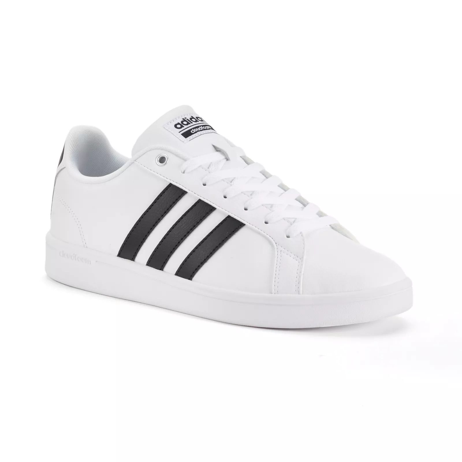 Adidas NEO Cloudfoam Advantage Stripe Men's Shoes, Size: 8.5, White | Kohl's