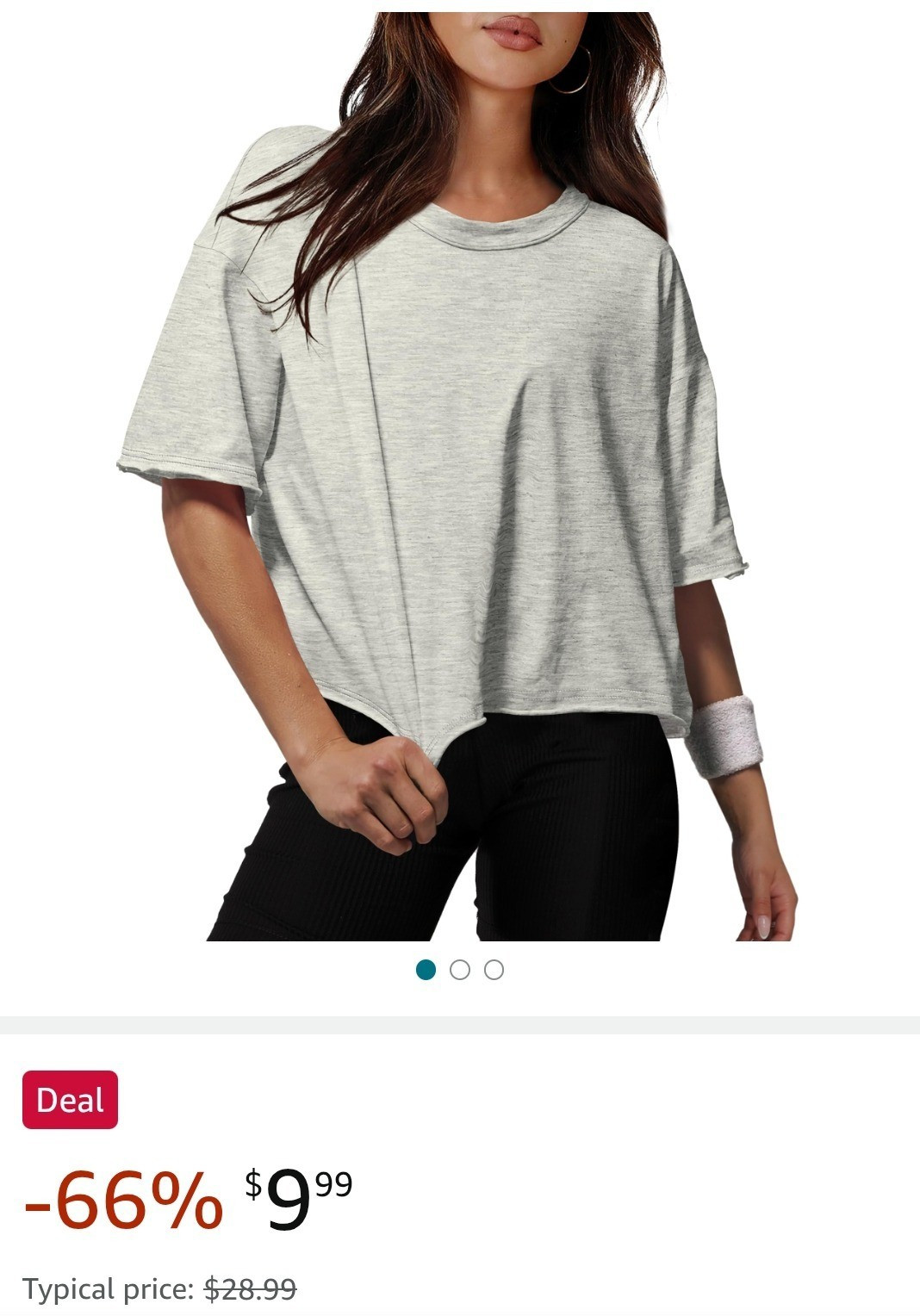 Amazon women's workout tee under $10. Deal of the day. Amaxon deal of the day. Oversized Crop Tops Workout Tops Tees fitness clothes

#LTKFindsUnder50 #LTKStyleTip #LTKActive