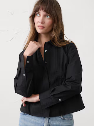 Refined Pleated Shirt | Banana Republic Factory