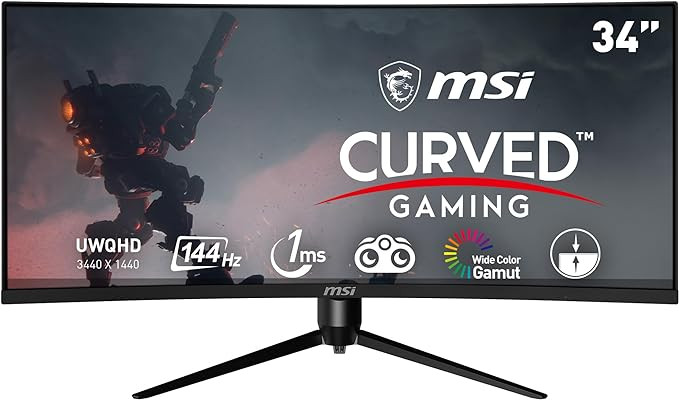 MSI Optix MAG342CQR 1500R Curvature 21:9 Aspect Ratio Narrow Bezel 1ms 3440 x 1440 (UWQHD) 144Hz ... | Amazon (US)