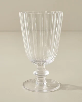 Scalloped Rim Glass Tumbler | Magnolia