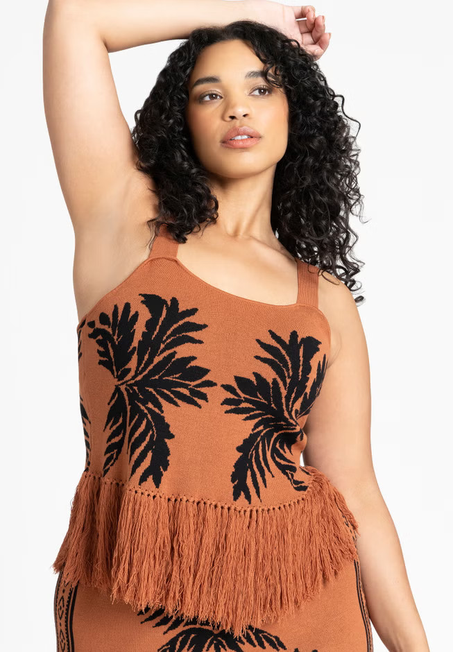 Fringe Crop Top | Eloquii