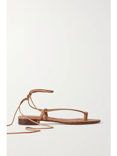 Emme Parsons - Ava Leather Sandals - Beige | NET-A-PORTER (US)