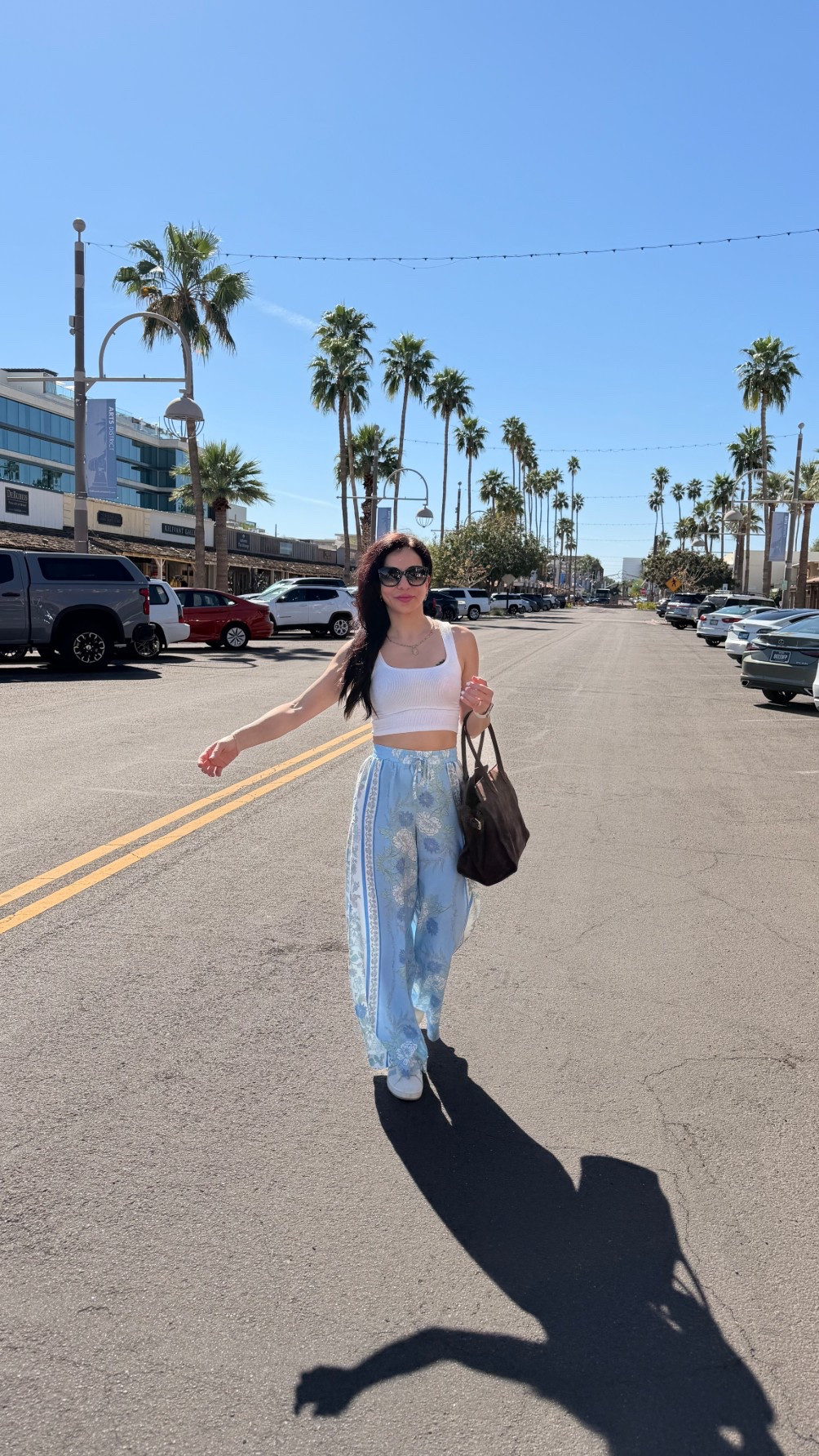 Spring break style for dessert shopping💕 Lightweight pants and my fave crop tank perfect comfy spring fashion 

#LTKSeasonal #LTKdayinmylife #LTKootd