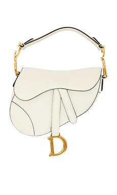 FWRD Renew Dior Saddle Bag in White from Revolve.com | Revolve Clothing (Global)