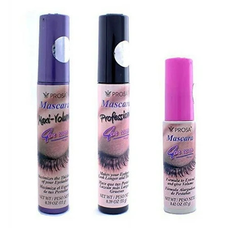 Prosa Mascara 4-in-1 Mascara 3 piece Combo, For Thicker-Longer Lashes | Walmart (US)
