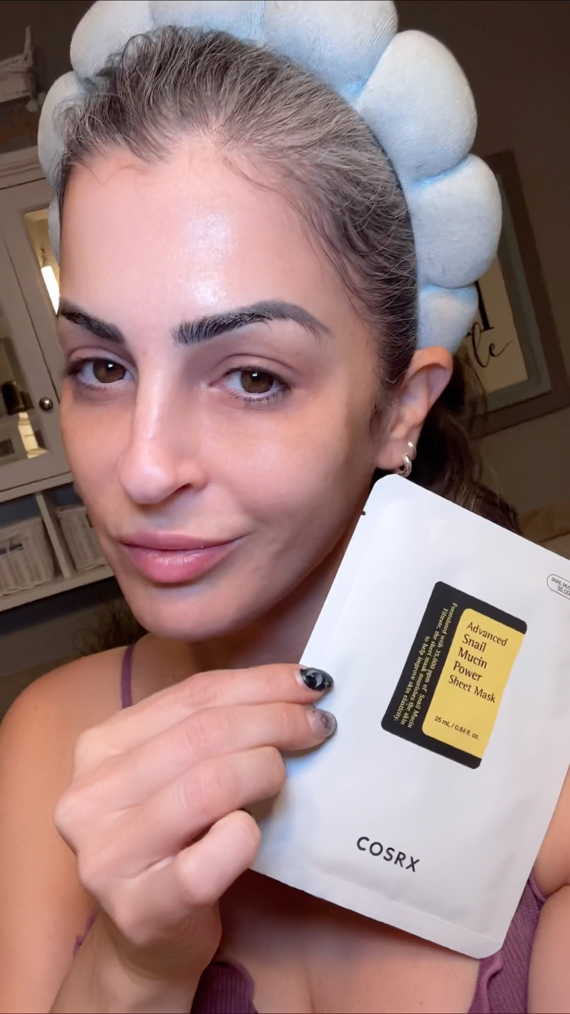 I have to thank 👏🏻my cousin Haley Konopka for turning me onto this Brand!

I'm serving glazed-donut energy tonight thanks to my COSRX Official snail mucin masks 98% snail 🐌mucin = hydration on hyperdrive,
barrier support for days, and that plump, bouncy ' slept 12 hours' look I absolutely did not earn. 💯

If my skin gets any dewier, I might slide right off my own pillow.
Give these a try for the most intense hydration! 💦

#carrissaexplainsitall #cosrx
#snailmucin #koreanskincare
#over40skincare

#LTKBeauty #LTKOver40 #LTKselfcare