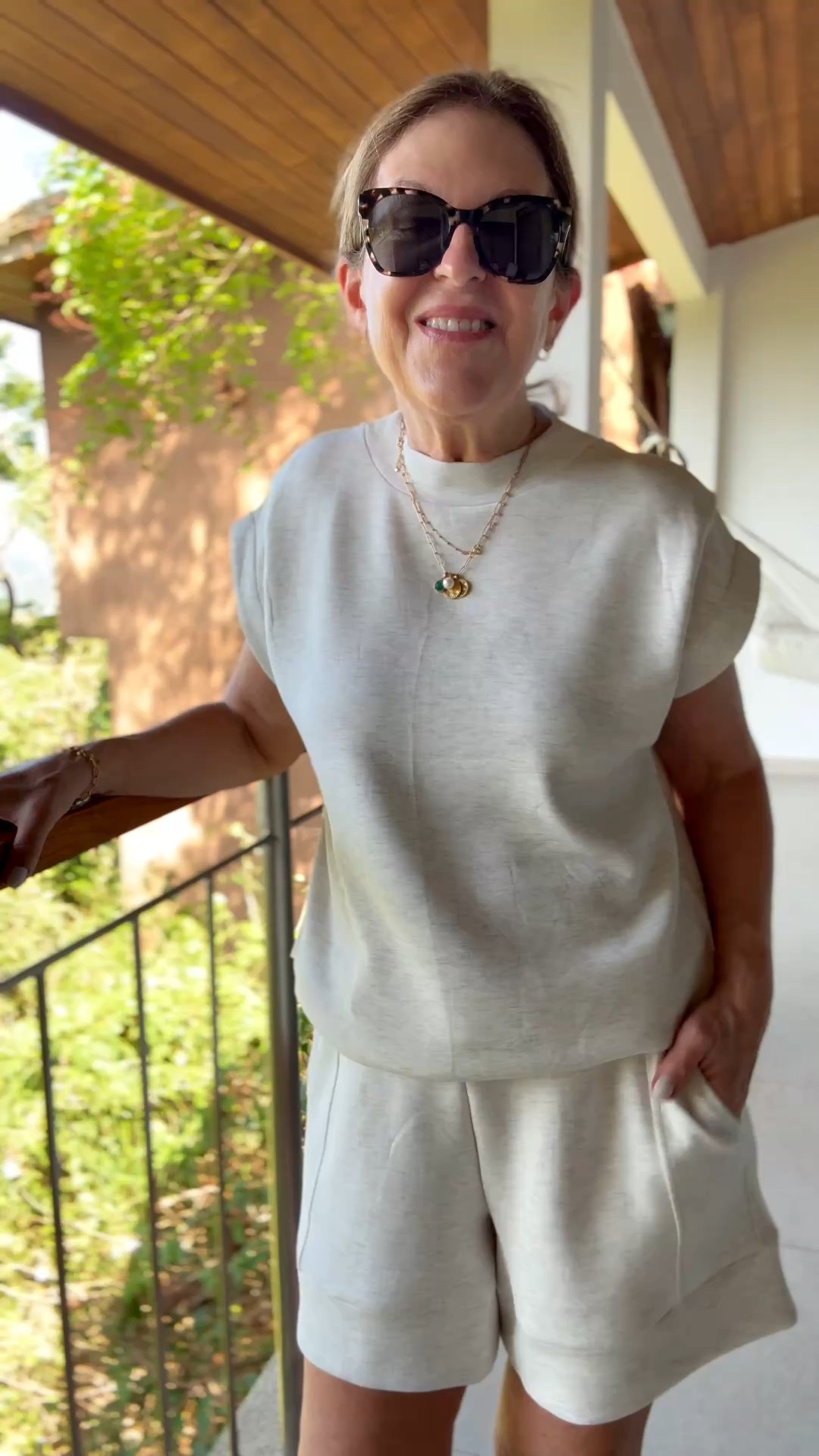 Short Outfit by Varley! 
I'm real & honest! I love this outfit. It's comfortable and so chic & cute, perfect for spring & summer. But in Costa Rica, where it’s warm and muggy, I can wear this set in the am or pm, but I feel the top is too warm during the day. 
 I'm wearing a size XS top and small bottoms.  I'm excited to wear it again when I get home in the PNW! 

#LTKActive #LTKOver40 #LTKTravel