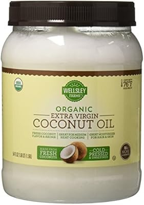 Wellsley Farms Organic Extra Virgin Coconut Oil, 54 oz. | Amazon (US)