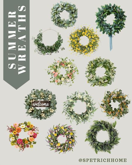 Add some style to your front door with these spring and summer wreaths! 

#LTKHome #LTKSeasonal #LTKU