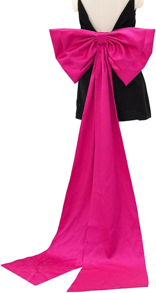Elegant Removable Big Bow Train for Wedding Dress Large Detachable Satin Halloween Costume for Wo... | Amazon (US)