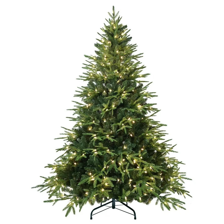 Bringstar 6FT Prelit Artificial Christmas Tree with 400 Lights, Premium Fake Xmas Tree with 2056 ... | Walmart (US)