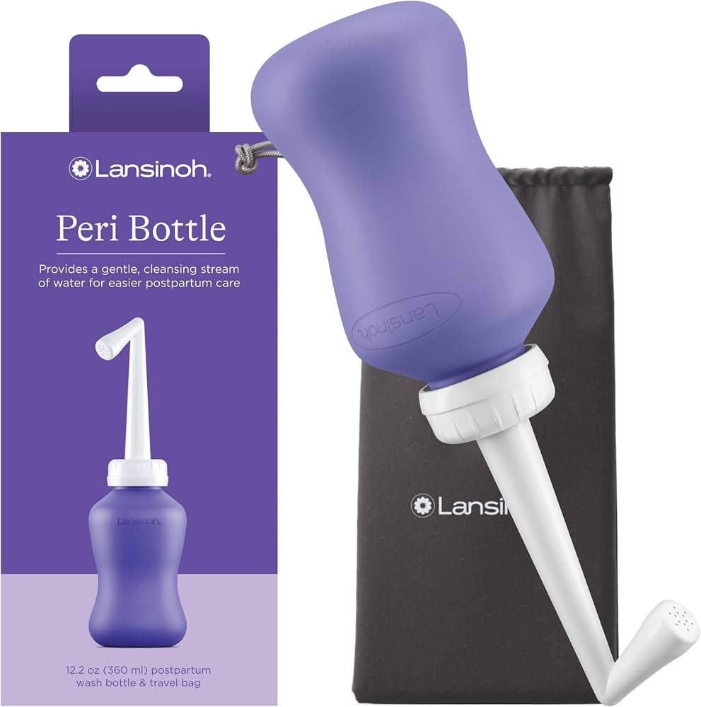 Lansinoh Upside Down Peri Bottle for Postpartum Care and Gentle Cleansing, 12.2 Ounce Bottle | Amazon (US)