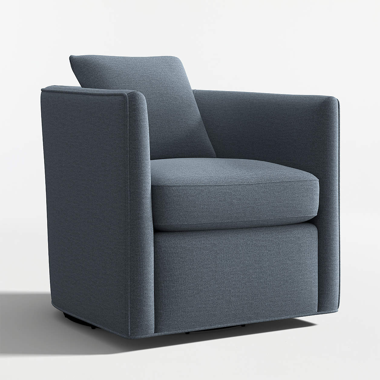 Drew Small Swivel Accent Chair + Reviews | Crate & Barrel | Crate & Barrel