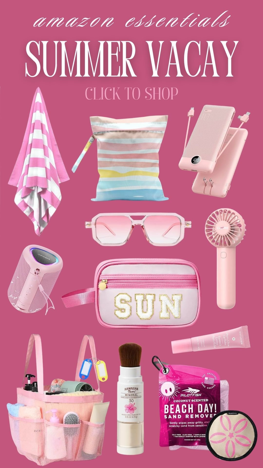 🌴 Amazon summer vacay essentials 🌴
Vacation mode activated ✈️ These Amazon finds are perfect for packing in your suitcase for your next sunny getaway ☀️🏝️
#amazonfinds #vacaymusthaves #summertravel #beachvacay #travelstyle #ltkstyle

#LTKSwim #LTKBeauty #LTKTravel