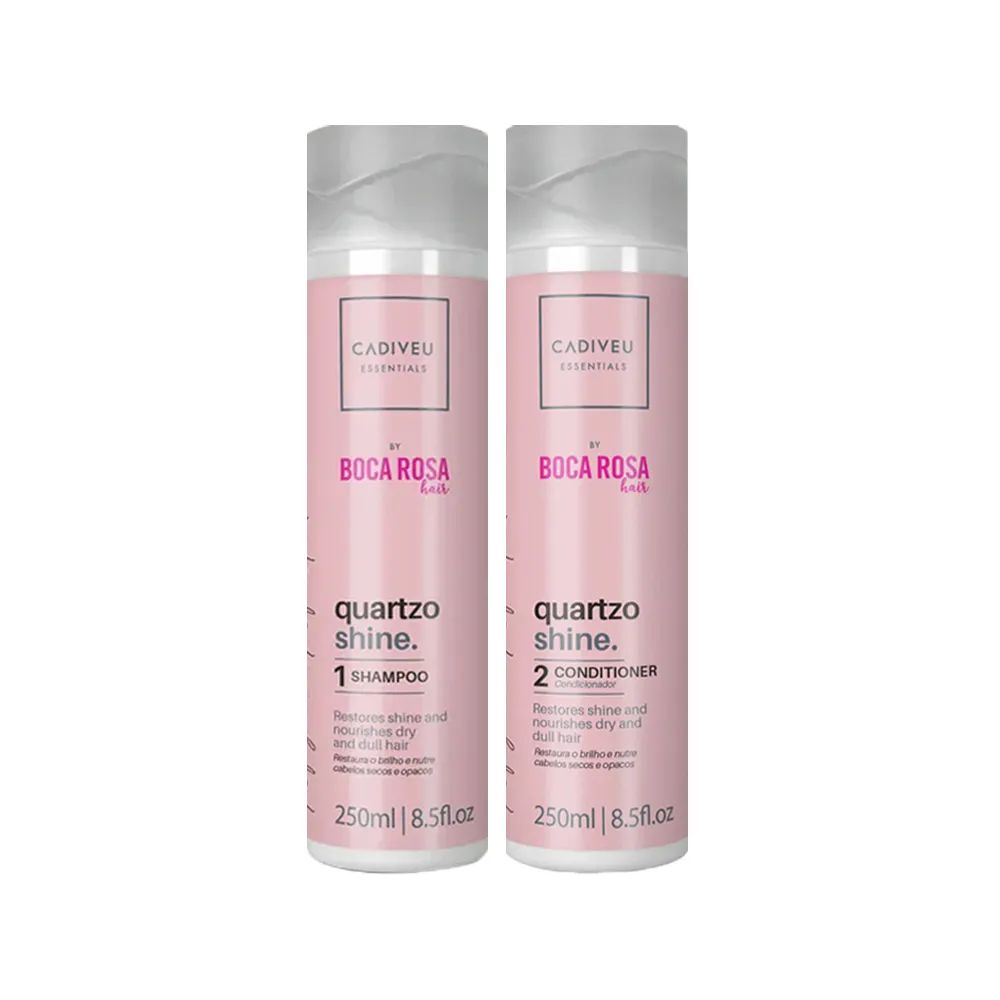 Kit Cadiveu Essentials Quartzo Shine - Shampoo 250 ml + Condicionador 250 ml | Amobeleza (BR)