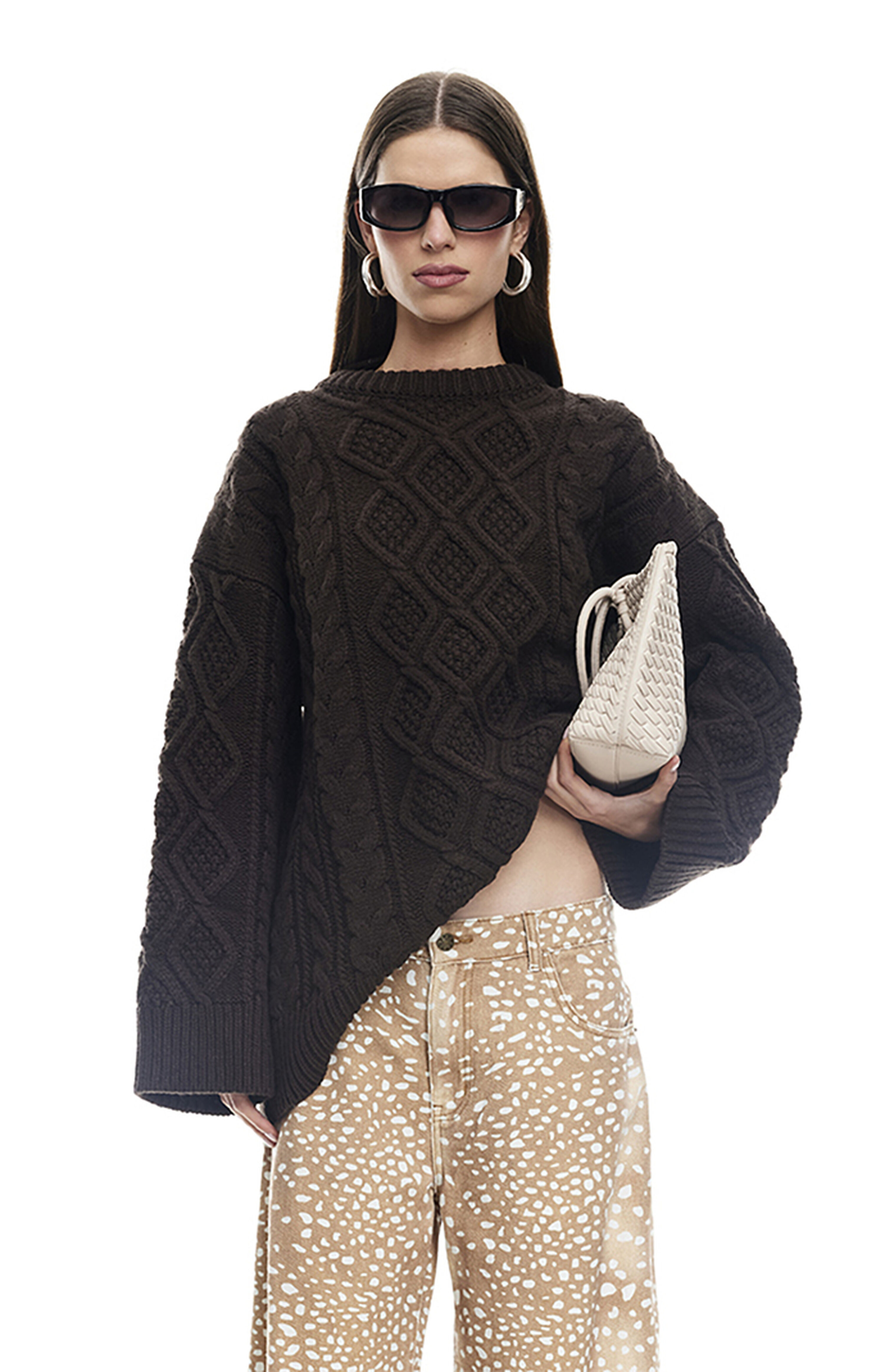 LIONESS Gigi Cable Knit Sweater | PacSun