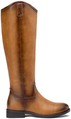 Vepose Women's Knee High Boots 956 Wide Calf Zipper Tall Fashion Boots | Amazon (US)