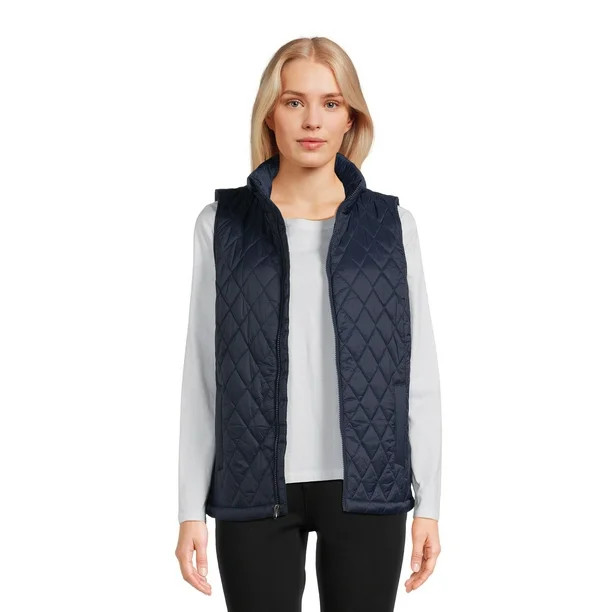 Time and Tru Women's Diamond Quilt Vest | Walmart (US)