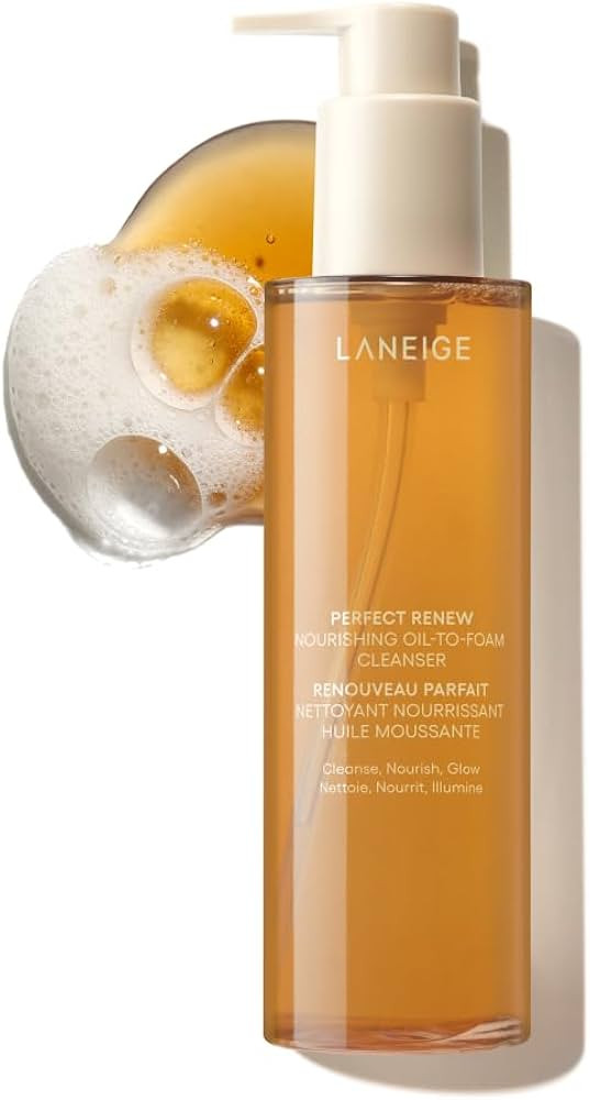 LANEIGE Perfect Renew Nourishing Oil-to-Foam Cleanser: 2-in-1 Anti-Aging Face Wash for a Radiant ... | Amazon (US)