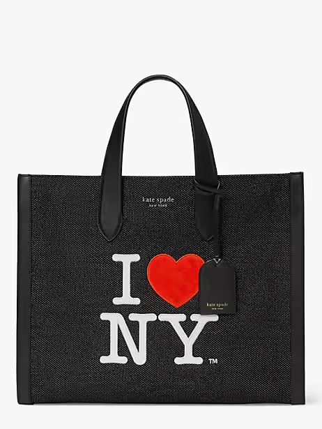 I Love Ny X Kate Spade New York Manhattan Large Tote, Black Multi | Kate Spade (US)