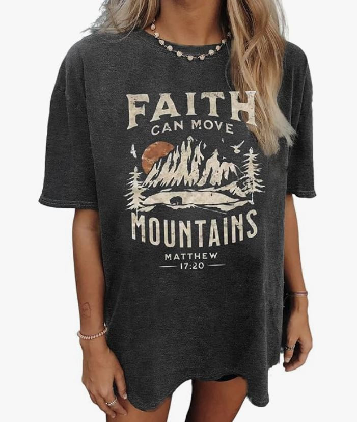 Faith can move mountains ⛰️✨🤍 graphic T-shirt

Christian faith based graphic tee casual t gift ideas faith God Jesus

#LTKStyleTip