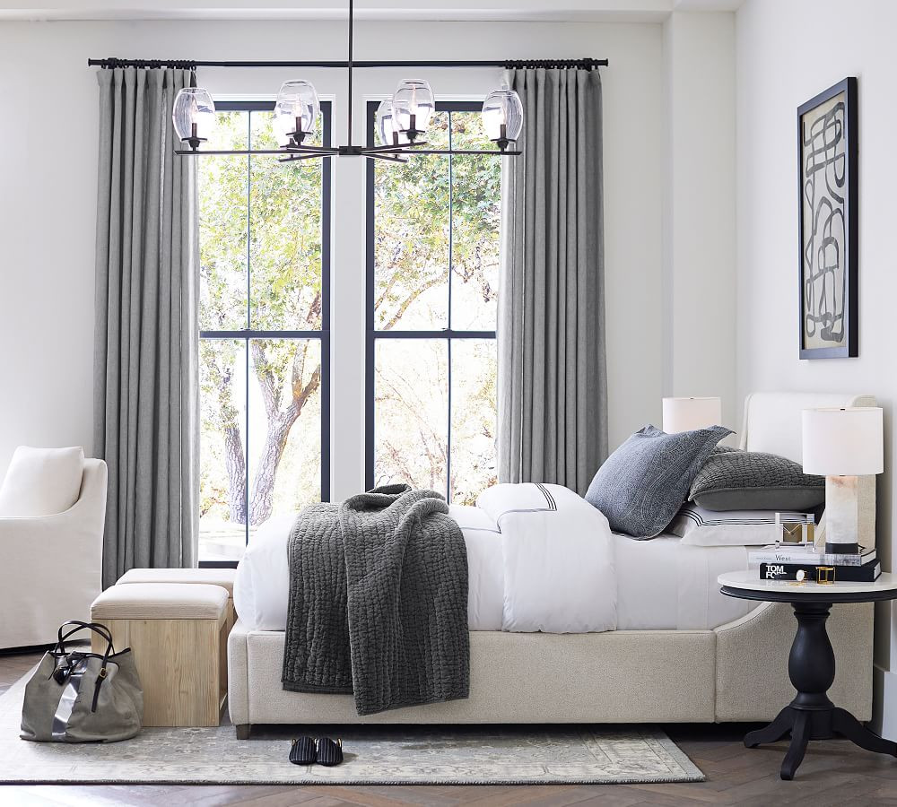 York Upholstered Platform Bed | Pottery Barn (US)