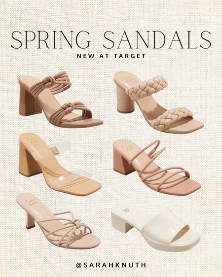 Sandals, Target style, nude heels, spring shoes 

#LTKwedding #LTKshoecrush #LTKunder50