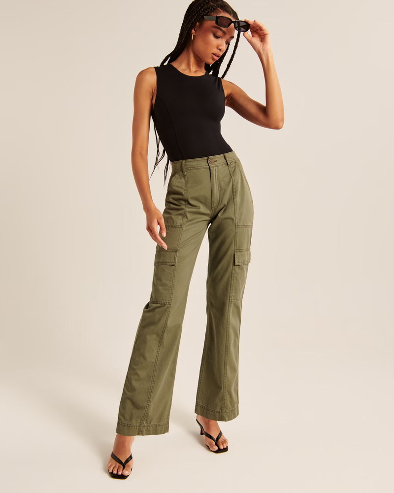 Women's Double-Layered Seamless Fabric Crew Tank Bodysuit | Women's Tops | Abercrombie.com | Abercrombie & Fitch (US)