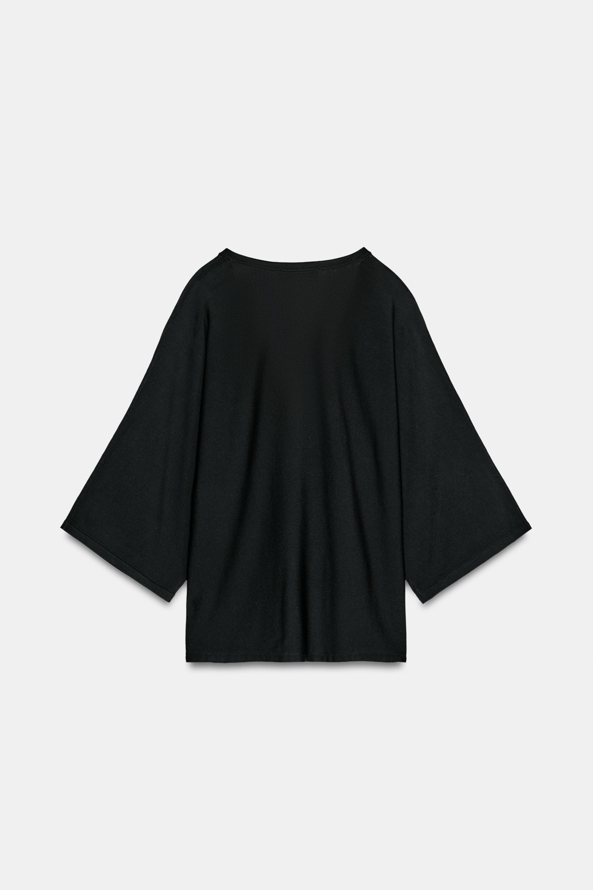 FLOWY V-NECK KNIT JUMPER | Zara US