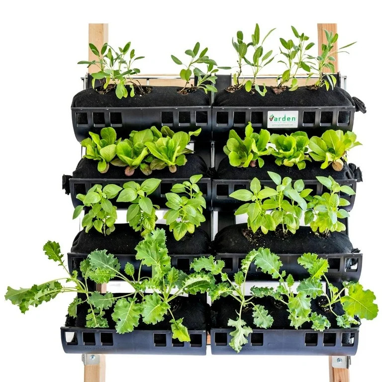 Varden Vertical Garden 24 - Self Watering, 4 Row, 24 Plant, Wall Mountable Garden Planter - 2ft x... | Walmart (US)