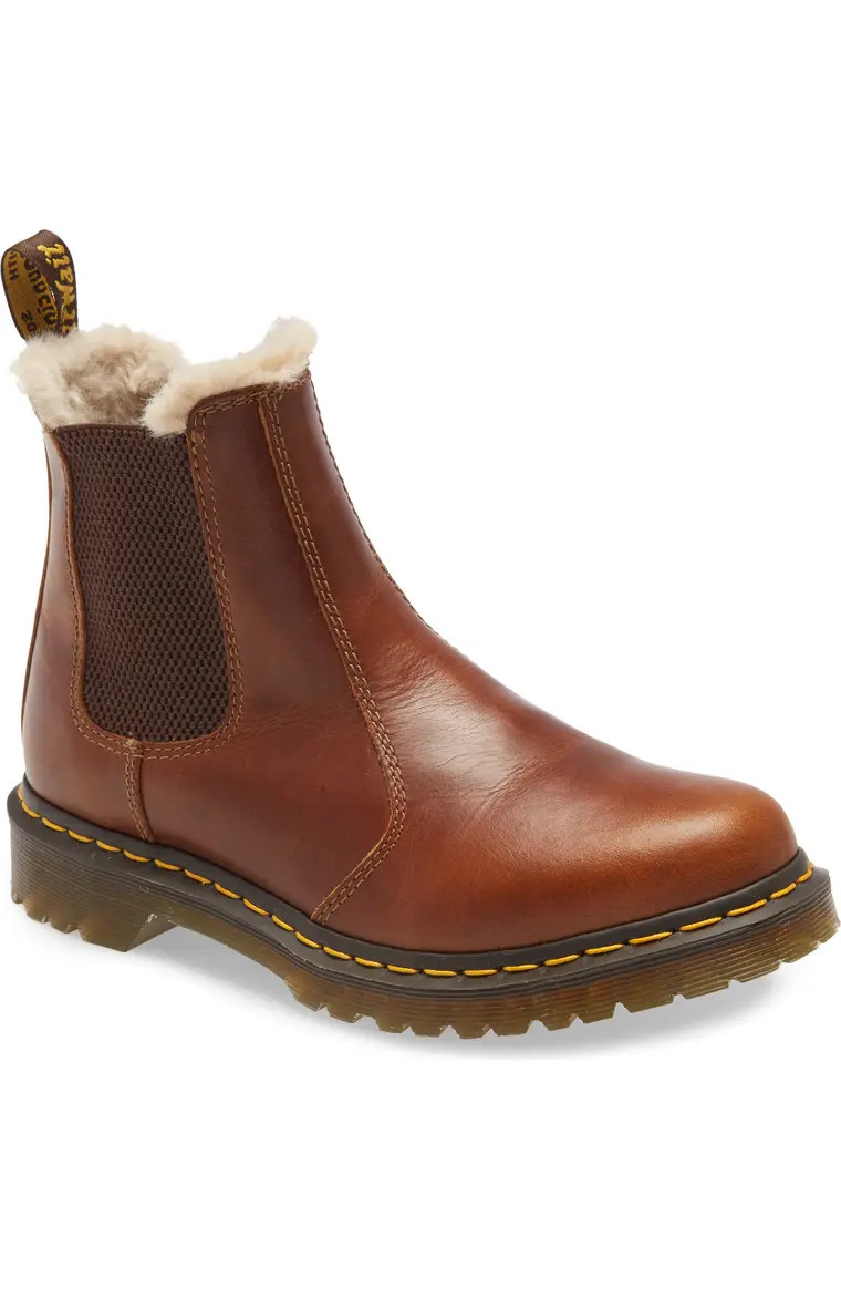 Leonore Faux Fur Lined Chelsea Boot | Nordstrom