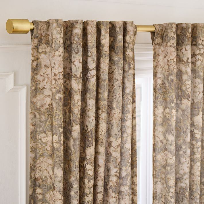Abstract Hydrangea Curtain | West Elm (US)