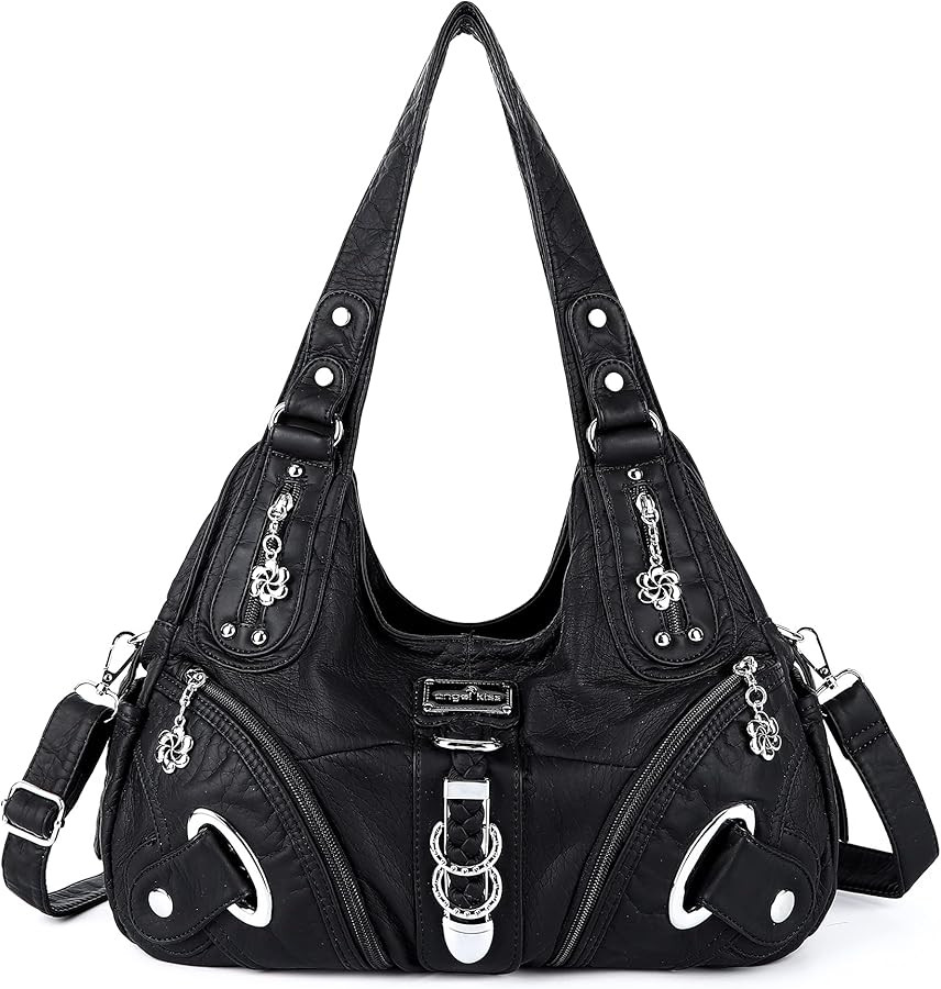Angelkiss Hobo Purses and handbags for Women Satchel Handbag Women Purses Large Daily Shoulder Ba... | Amazon (US)