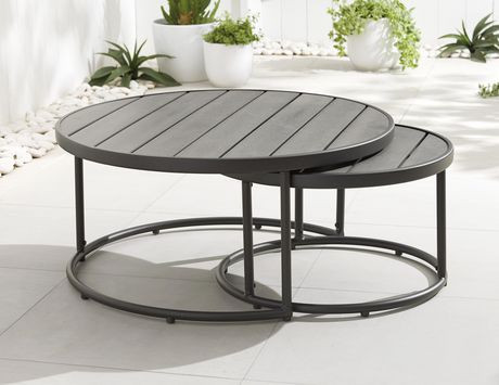 Hometrends 2 Pack Endurowood Nesting Tables | Walmart (CA)