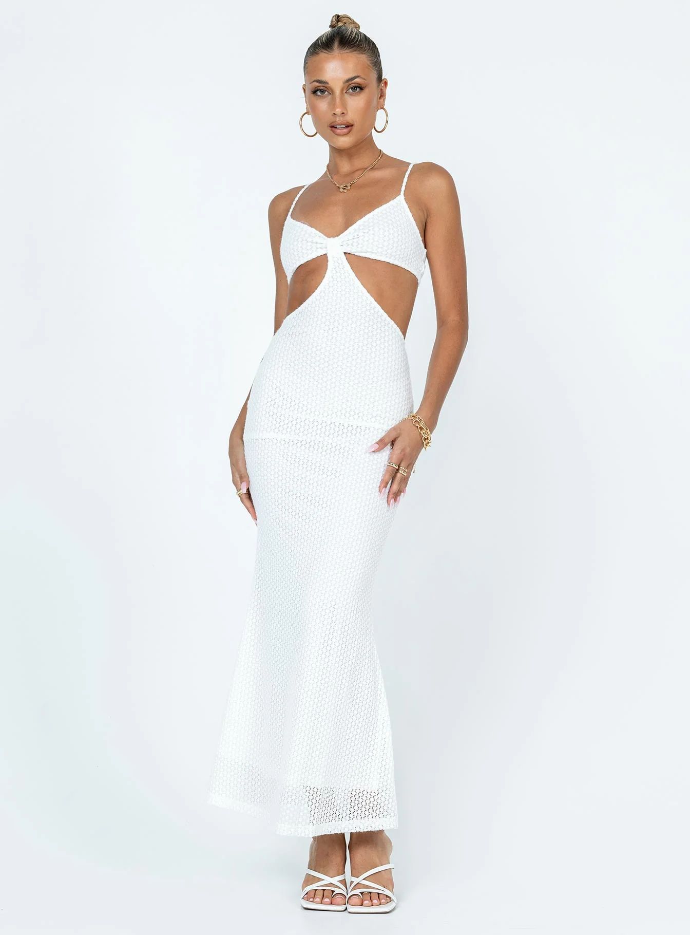 Shanni Maxi Dress White | Princess Polly US