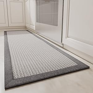 MontVoo Kitchen Rugs and Mats for Floor, Washable Non-Skid Runner Rug, Absorbent Twill Standing M... | Amazon (US)