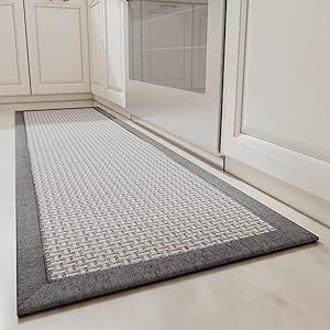MontVoo Kitchen Rugs and Mats for Floor, Washable Non-Skid Runner Rug, Absorbent Twill Standing M... | Amazon (US)