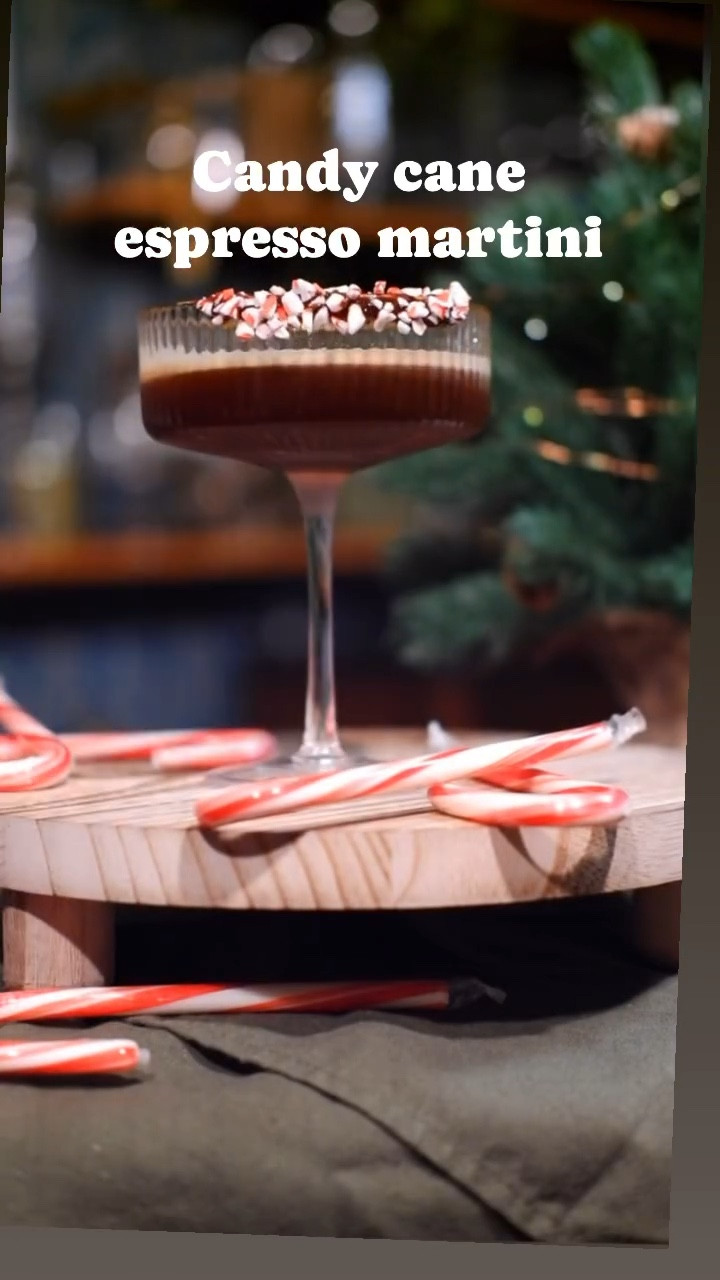 25 days of Christmas cocktails continues with  a delicious Candy Cane Espresso Martini! 🎄☕️🍸 This festive drink combines the rich flavors of espresso and the bright taste of peppermint from those candy canes. It’s the perfect way to indulge during the holiday season.

Candy cane espresso martini

1.5 oz candy cane vodka 
1.5 oz coffee liqueur 
1.5 oz fresh espresso 

Combine all ingredients in a cocktail shaker and shake well! 

candy cane vodka 

450 ml vodka - perfect for crew chubby bottles 
3 candy canes 

Steep until candy canes dissolve! Should only take a few hours, and even less if you’d like to break down the candy canes! 

#HolidayCocktails #ChristmasDrinks #PeppermintEspressoMartini #candycanemartini #christmasrecipes