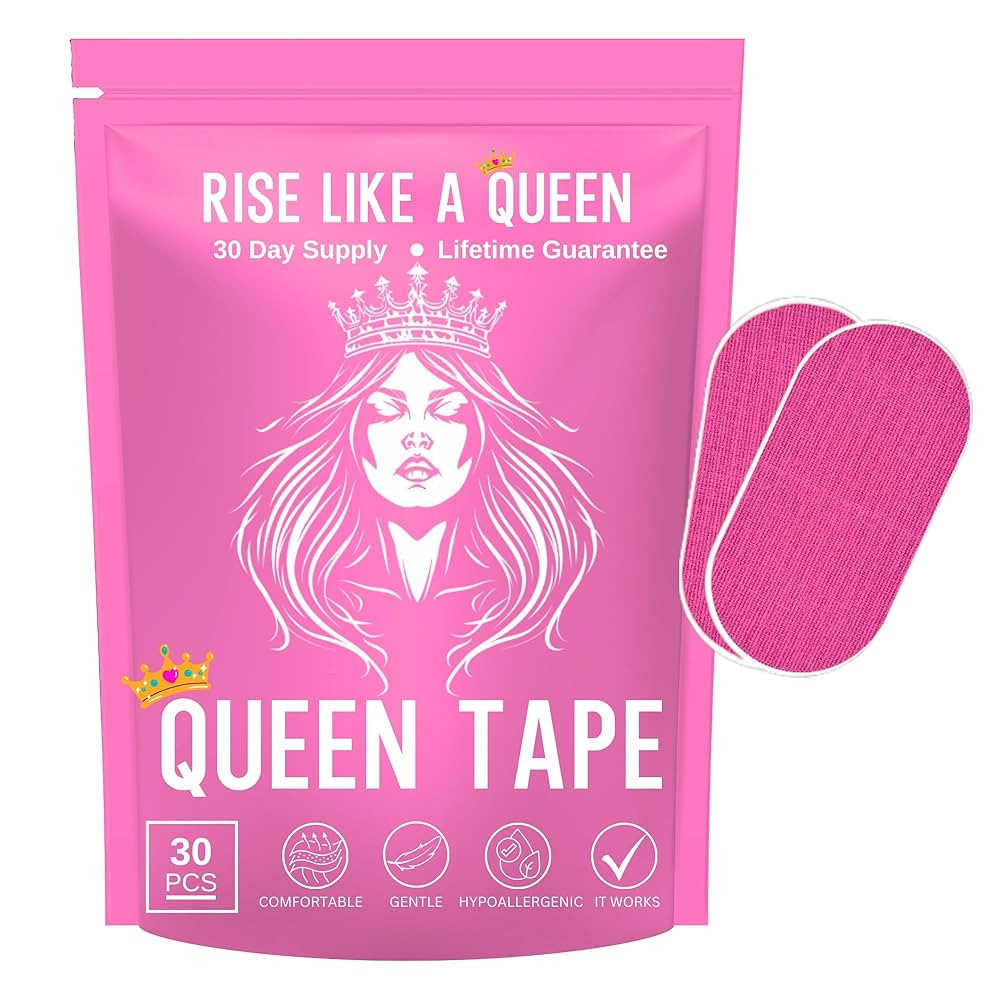 Queen Pink Tape (30 Strips) - Hypoallergenic & Skin-Friendly, Easy Removal Tape, Lifts Away Clean... | Amazon (US)