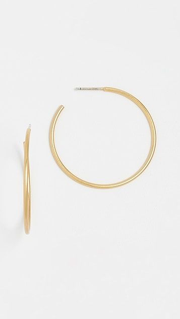 Basic Medium Hoop Earrings | Shopbop