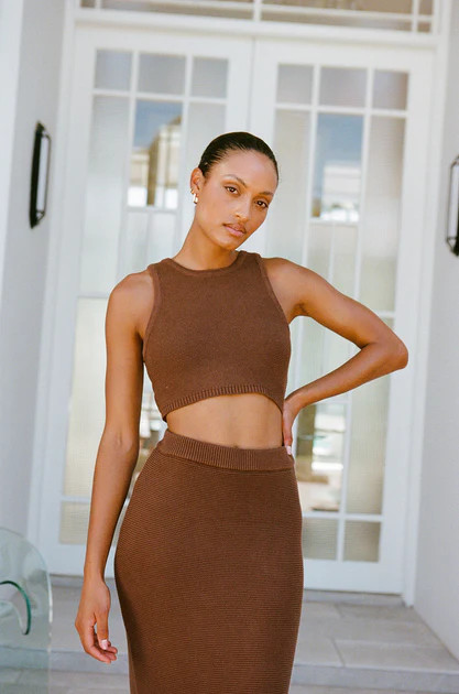 Heather Top - Mahogany | SABO SKIRT (Global)
